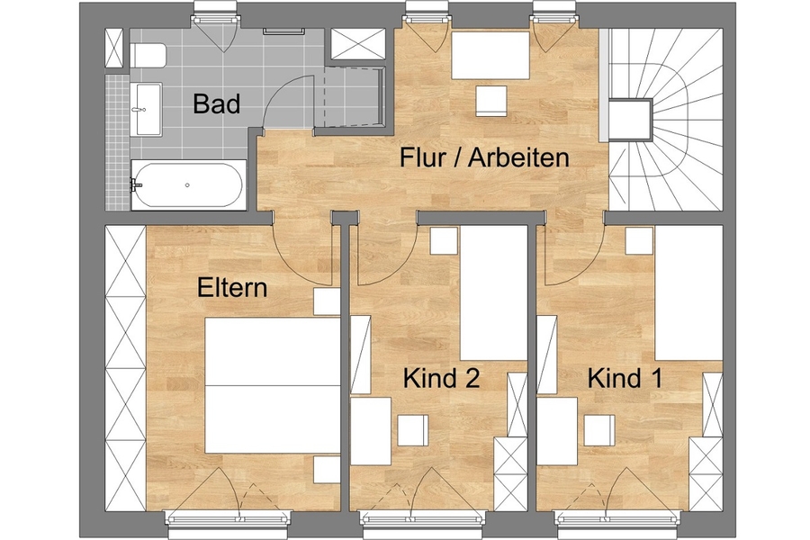 Haustyp 1 Obergeschoss